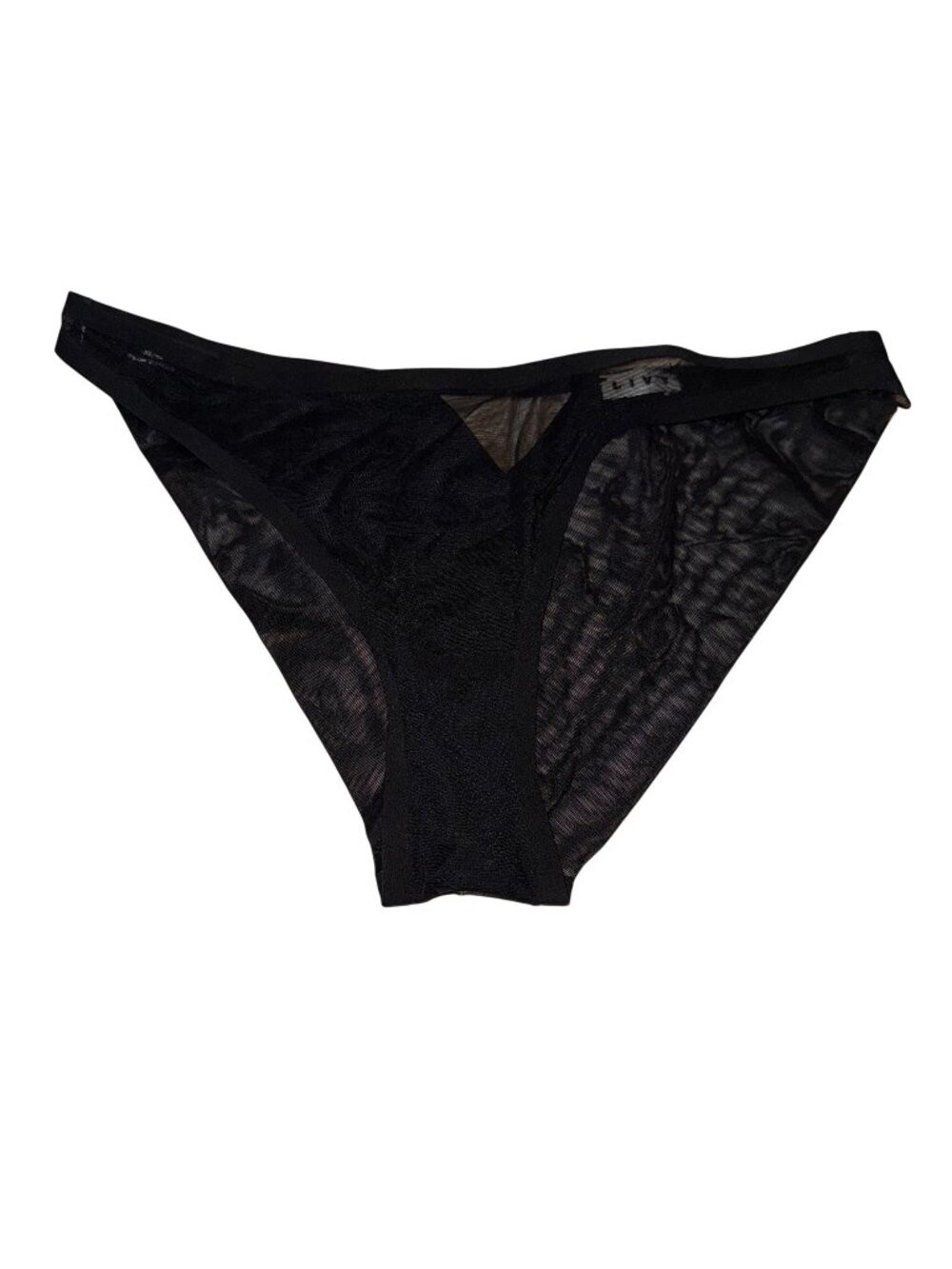 LIVY Black Sheer Briefs Underwear Women's Size X-Small XS